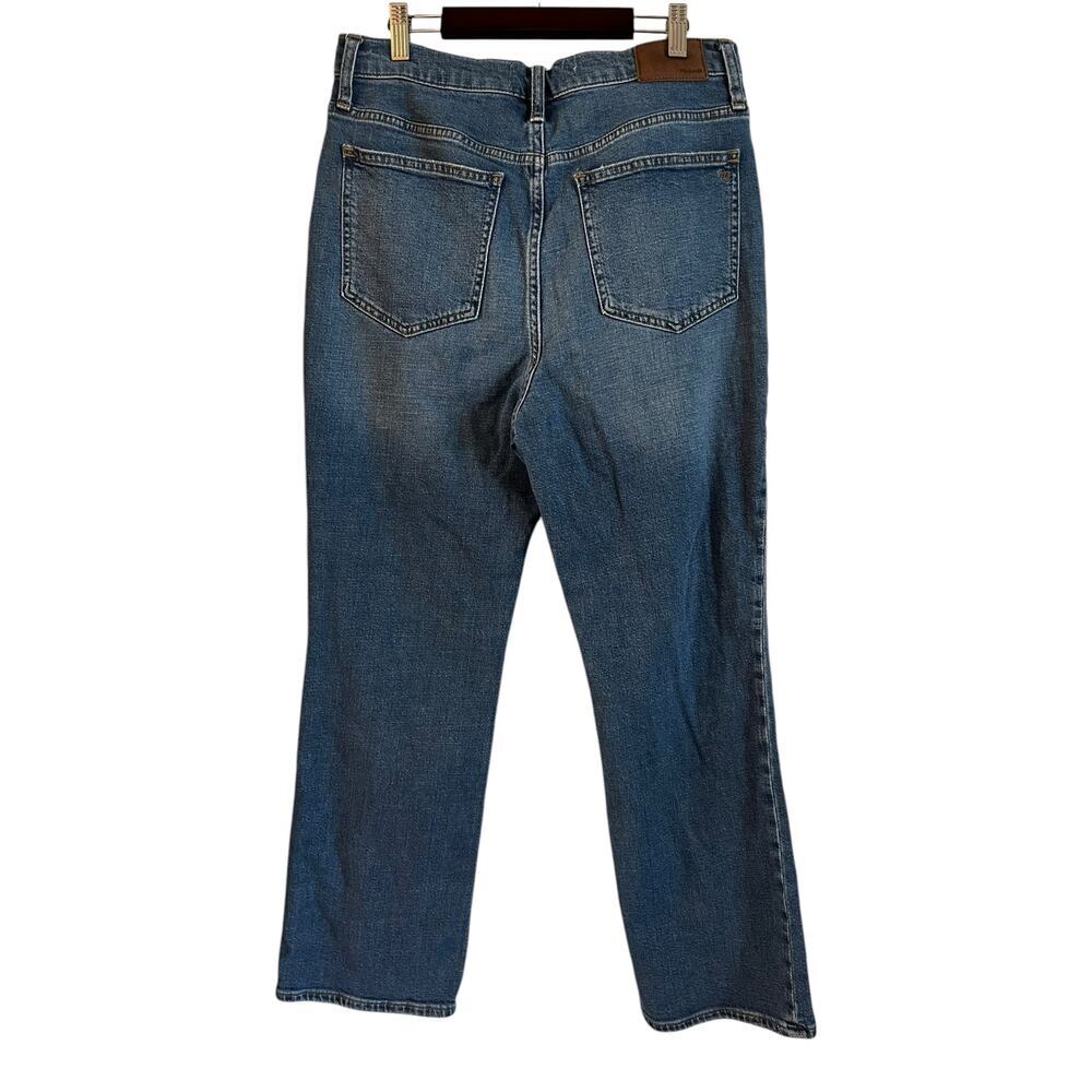 Madewell Women’s Slim Demi Boot Jeans Size 29 Medium Blue Wash High Rise - Picture 4 of 9